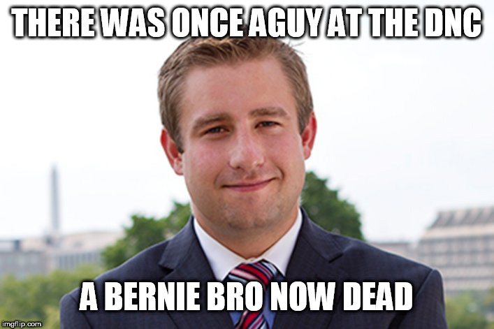I am Seth Rich | THERE WAS ONCE AGUY AT THE DNC; A BERNIE BRO NOW DEAD | image tagged in i am seth rich | made w/ Imgflip meme maker