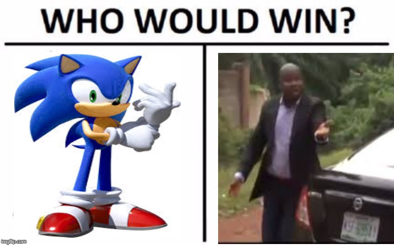 Who Would Win? Meme | image tagged in memes,who would win,sonic | made w/ Imgflip meme maker