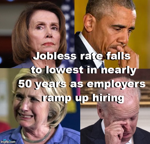 image tagged in jobs,economy,trump,democrats | made w/ Imgflip meme maker