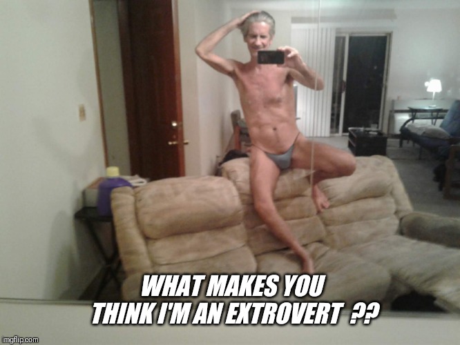 WHAT MAKES YOU THINK I'M AN EXTROVERT  ?? | made w/ Imgflip meme maker