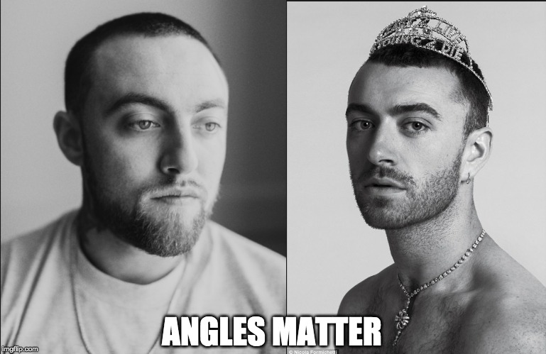 WHEN ANGLES MATTER | ANGLES MATTER | image tagged in lookalike | made w/ Imgflip meme maker