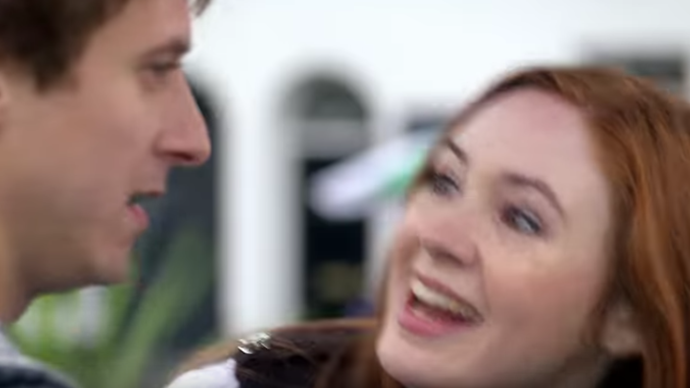 High Quality Doctor Who Hyped Amy Pond Blank Meme Template