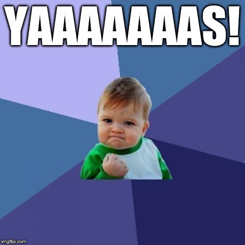 Success Kid Meme | YAAAAAAAS! | image tagged in memes,success kid | made w/ Imgflip meme maker