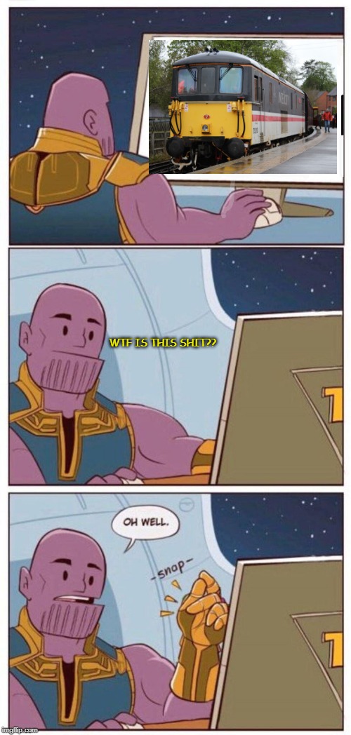 Oh Well Thanos | WTF IS THIS SHIT?? | image tagged in oh well thanos | made w/ Imgflip meme maker