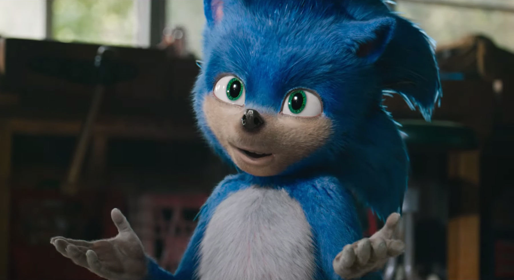 High Quality sonic live action Blank Meme Template