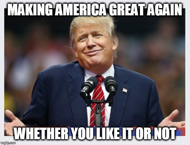 We are on the verge of an economic boom. Forget the socialists and get onboard! |  MAKING AMERICA GREAT AGAIN; WHETHER YOU LIKE IT OR NOT | image tagged in trump,maga,trump 2020,american politics,politics | made w/ Imgflip meme maker