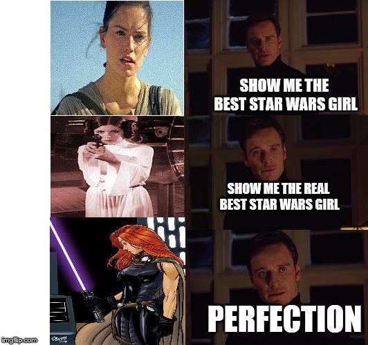perfection | SHOW ME THE BEST STAR WARS GIRL; SHOW ME THE REAL BEST STAR WARS GIRL; PERFECTION | image tagged in perfection | made w/ Imgflip meme maker