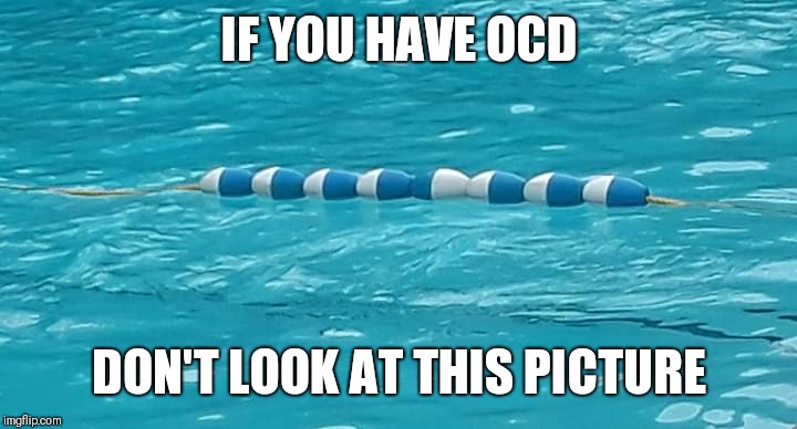 Pool | IF YOU HAVE OCD; DON'T LOOK AT THIS PICTURE | image tagged in pool,ocd,warning,summer,swimming,water | made w/ Imgflip meme maker