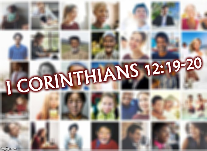 I CORINTHIANS 12:19-20 | image tagged in bible,melting pot,diversity | made w/ Imgflip meme maker