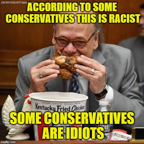 "Leave Chicken Barr Alone!" - Conservatives | ACCORDING TO SOME CONSERVATIVES THIS IS RACIST; SOME CONSERVATIVES ARE IDIOTS | image tagged in steve cohen,chicken barr,kfc,kentucky fried chicken,william barr | made w/ Imgflip meme maker