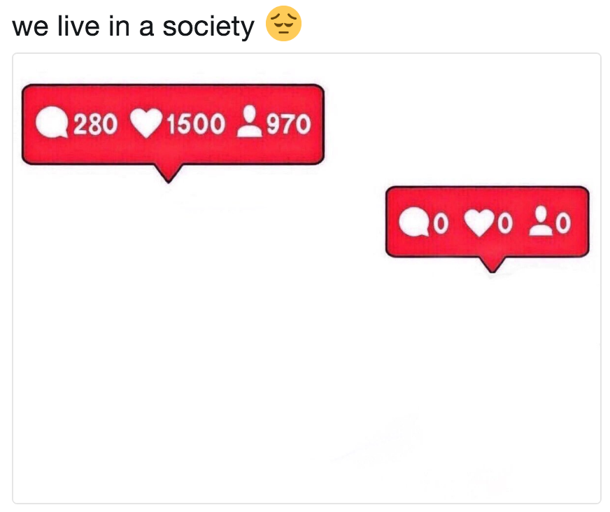 we live in a society instagram Blank Meme Template