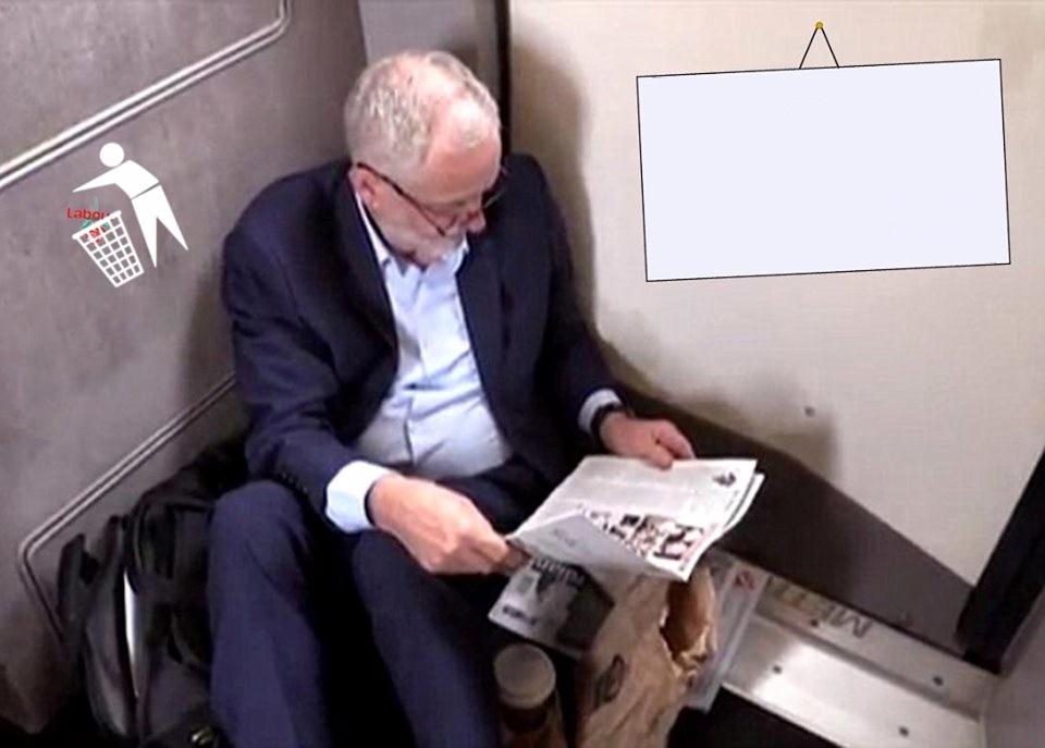 High Quality Corbyn train trash Blank Meme Template