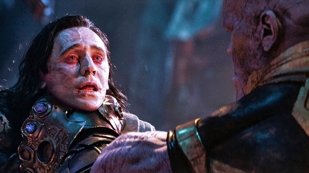 Thanos strangles Loki Blank Meme Template