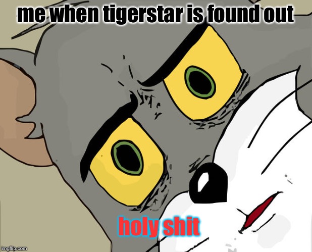 Unsettled Tom Meme | me when tigerstar is found out; holy shit | image tagged in memes,unsettled tom | made w/ Imgflip meme maker