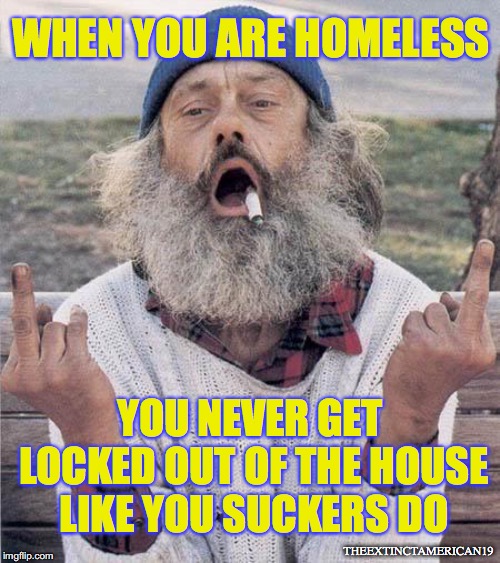 locked out of house meme