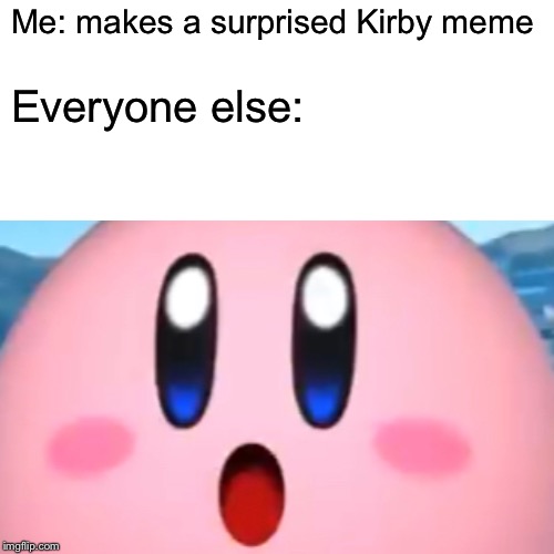 Everyone: make a surprised Pikachu meme. Me: makes a Surprised