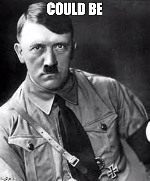Adolf Hitler | COULD BE | image tagged in adolf hitler | made w/ Imgflip meme maker
