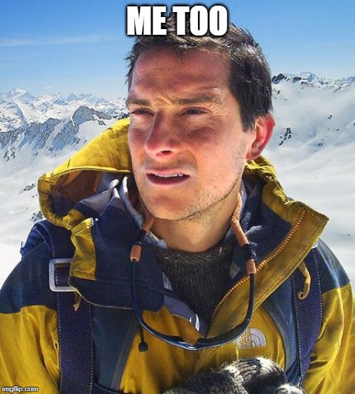 Bear Grylls Meme | ME TOO | image tagged in memes,bear grylls | made w/ Imgflip meme maker