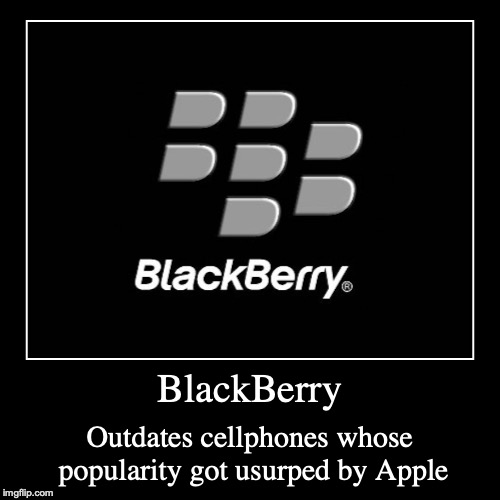 BlackBerry | image tagged in demotivationals,blackberry,cellphone | made w/ Imgflip demotivational maker