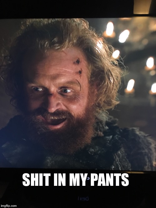 SHIT IN MY PANTS | image tagged in freefolk | made w/ Imgflip meme maker