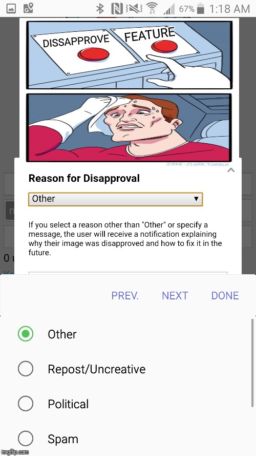 FEATURE DISSAPPROVE | made w/ Imgflip meme maker