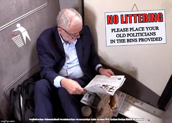 Corbyn/Labour - Train Trash | NO LITTERING; PLEASE PLACE YOUR OLD POLITICIANS IN THE BINS PROVIDED; #cultofcorbyn #labourisdead #weaintcorbyn #wearecorbyn #gtto #jc4pm2019 #jc4pm Corbyn Abbott McDonnell | image tagged in cultofcorbyn,labourisdead,wearecorbyn weaintcorbyn,communist socialist,anti-semite and a racist,gtto jc4pm | made w/ Imgflip meme maker