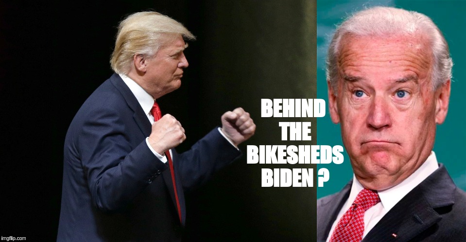 #BEHINDTHEBIKESHEDSBIDEN ? | BEHIND THE BIKESHEDS BIDEN ? | image tagged in the great awakening,donald trump,joe biden,storm | made w/ Imgflip meme maker