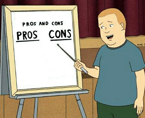 High Quality Pros and cons Blank Meme Template
