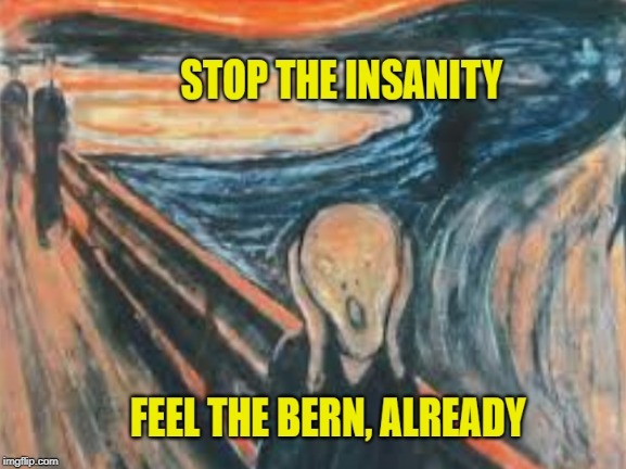 Sanders Sanity | image tagged in bernie sanders,justice | made w/ Imgflip meme maker