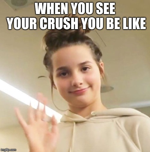 WHEN YOU SEE YOUR CRUSH YOU BE LIKE | made w/ Imgflip meme maker