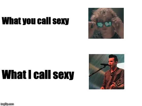 Blank White Template | What you call sexy; What I call sexy | image tagged in blank white template,tyler | made w/ Imgflip meme maker