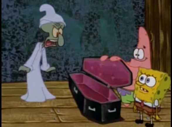 Spongebob coffin Blank Meme Template