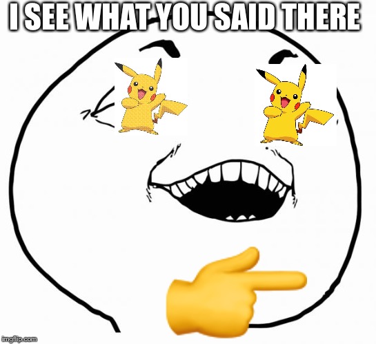 i see what you did there | I SEE WHAT YOU SAID THERE ? | image tagged in i see what you did there | made w/ Imgflip meme maker