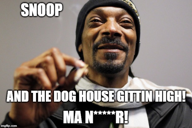 SNOOP AND THE DOG HOUSE GITTIN HIGH! MA N*****R! | made w/ Imgflip meme maker