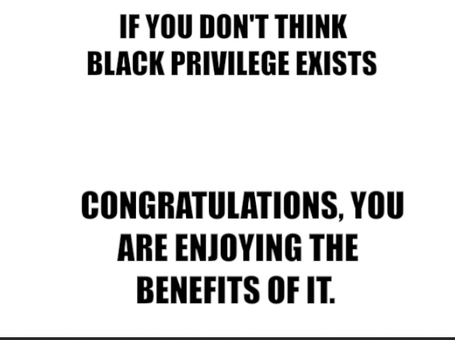 black privilege meme Blank Meme Template