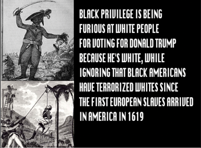 RACIST MEME about Black Privilege Blank Meme Template