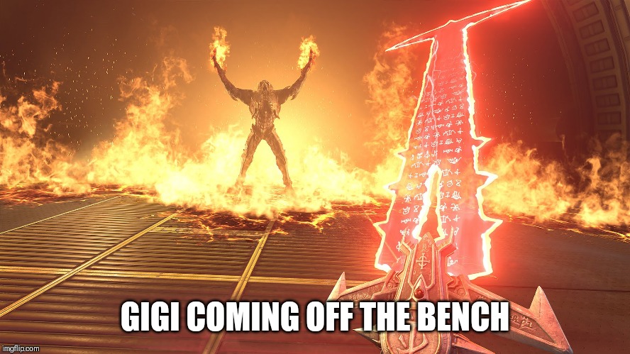 GIGI COMING OFF THE BENCH | made w/ Imgflip meme maker