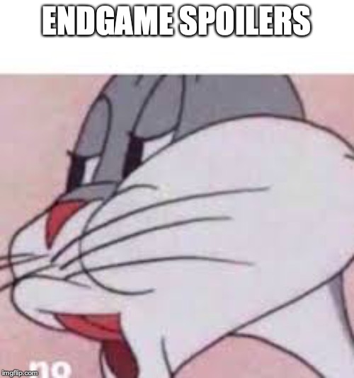 no bugs bunny | ENDGAME SPOILERS | image tagged in no bugs bunny | made w/ Imgflip meme maker