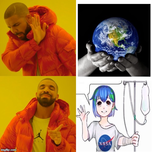 how to raise awareness of planet earth being destroyed | image tagged in memes,drake hotline bling | made w/ Imgflip meme maker