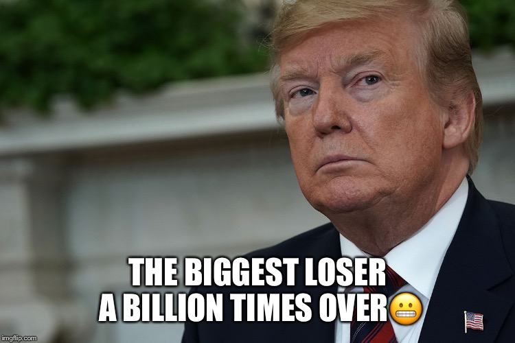 Donald Trump | THE BIGGEST LOSER A BILLION TIMES OVER😬 | image tagged in donald trump,the biggest loser,tax cheat,trump organization,liar in chief | made w/ Imgflip meme maker