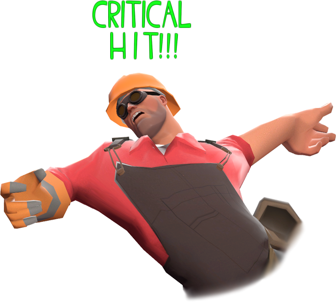 TF2 CRITICAL HIT Blank Meme Template