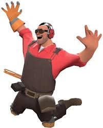 High Quality TF2 happy engie Blank Meme Template