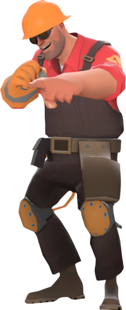 TF2 pointing engie Blank Meme Template