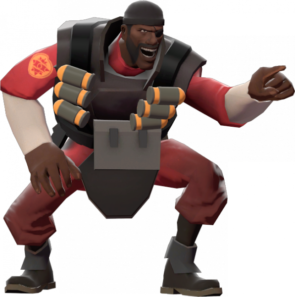 High Quality TF2 sassy demo Blank Meme Template