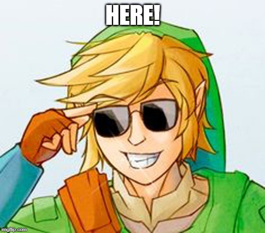Troll Link | HERE! | image tagged in troll link | made w/ Imgflip meme maker