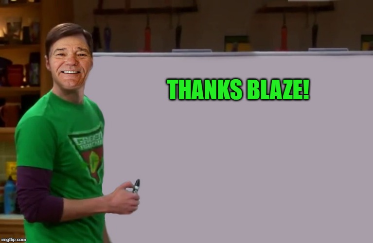 kewlew | THANKS BLAZE! | image tagged in kewlew | made w/ Imgflip meme maker