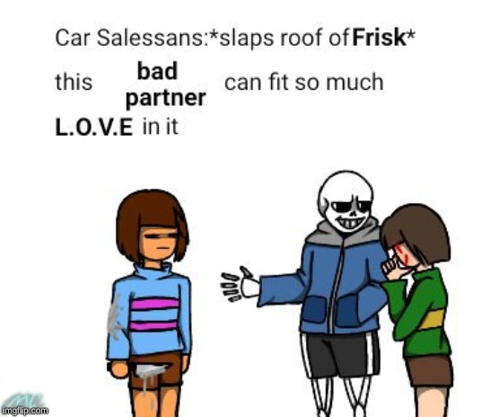 Frisk can fit so much L.O.V.E in it | image tagged in frisk | made w/ Imgflip meme maker