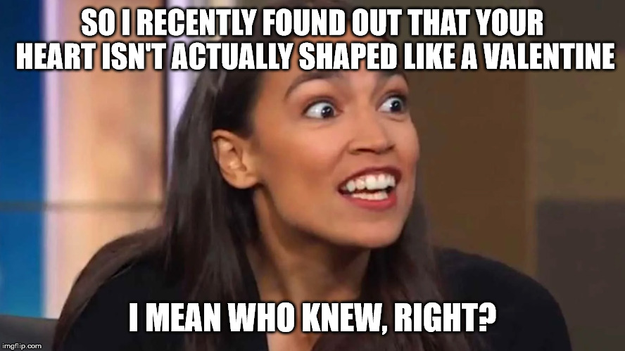I MEAN WHO KNEW, RIGHT? image tagged in crazy aoc made w... Meme Generator....