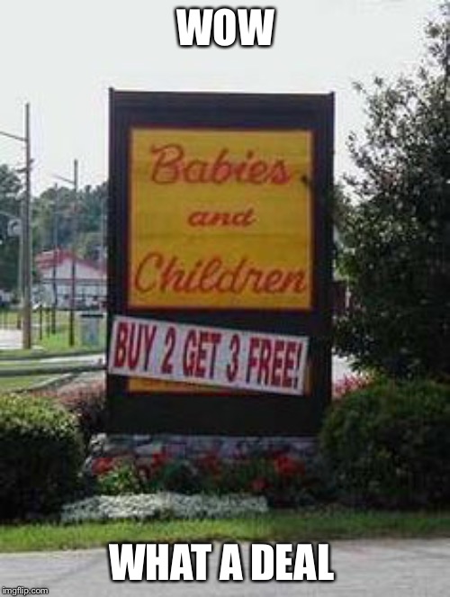Adoption | WOW WHAT A DEAL | image tagged in adoption | made w/ Imgflip meme maker