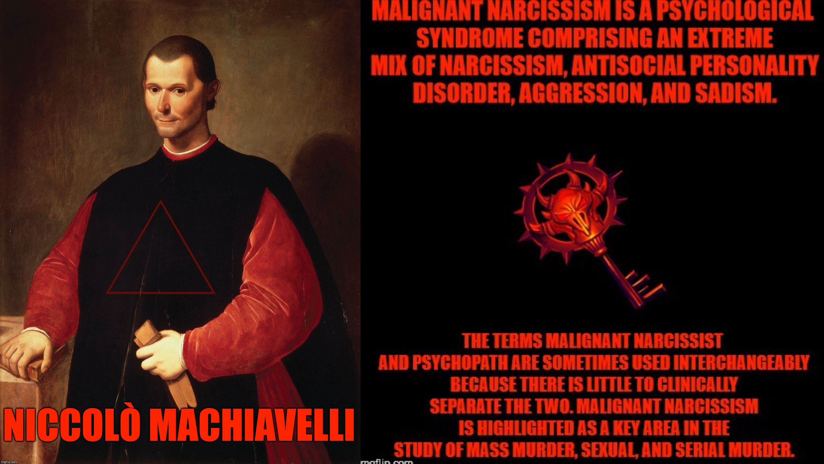 Niccolo Machiavelli | NICCOLÒ MACHIAVELLI | image tagged in niccolo machiavelli,politics,malignant narcissist,mental illness,evil,demon | made w/ Imgflip meme maker